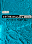 Stonewall Bocce Tee (Aqua, Size: M)