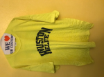 Houston Elite T Shirt Stop Sign Yellow/ Navy Blue