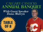 Banquet Night Table: 8 Persons ($1000/Table)