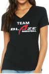 Team Blaze Basketball Womens V Neck