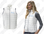 Women's Puffer Vest - White