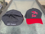 Stretchfit 2's Ball Cap - Black with red brim