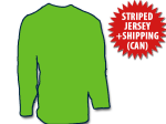 Striped Canucks Jersey + Shipping (Canada)