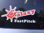 Window Decal with Galaxy Logo