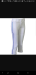 Demarini Intensity White Pant w/ Royal blue piping