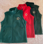 Men's Polar Fleece Vest (Red) - M