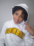GOOMBAY White Varsity Hoodie