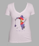 POWLAX Woman's V-Neck T-Shirt