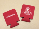 Red CWSL logo koozie