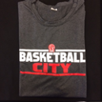 Basketball City Block Letter T-Shirt (Long Sleeve)