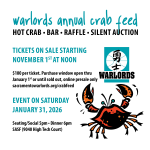 Warlords Annual Crab Feed 2026 (Sit-Down Event)