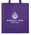 Purple Nomadic Yoga Tote Bag