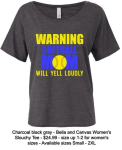 WARNING SOFTBALL MOM SLOUCHY T