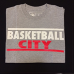 Basketball City Block Letter T-Shirt (Short Sleeve