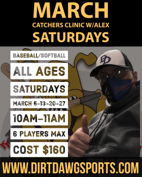 Catchers Baseball/Softball Clinic w/Alex Mar