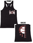 JGB Baseball Mom Racerback Tank Black