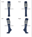 NAVY STRIPED SOCKS