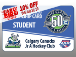 EARLY BIRD - STUDENT 2020-21 Season Ticket