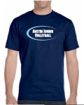 2019 Girls' Practice T-shirt Navy (Baby Blue Logo)