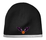 CYGBA Logo Short Fit Black Knit Cap