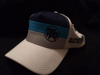 Papa Russi Hat White with Gray, Blue and Navy