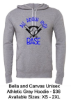 BASE UNISEX GRAY HOODIE