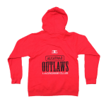 Alcatraz Outlaws Woman's Zip Hoodie Red