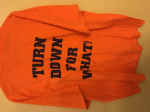 Houston Elite T Shirt Orange/Navy Blue Print