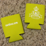 Lime Green CWSL Logo Koozie