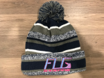 Girls Winter Hat Neon Pink FLG Logo