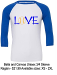 LOVE RAGLAN T