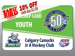 EARLY BIRD - YOUTH 2020-21 Season Ticket