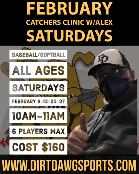 Catchers Baseball/Softball Clinic w/Alex Feb