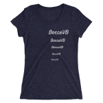Bvb. Navy Blue Triblend Ladies-T