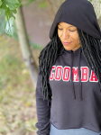 Goombay Ladies Crop Hoodie-Black