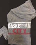 Basketball City Block Letter Light Hoodie