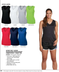 SLEEVELESS V-NECK TEE (LADIES)