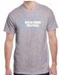 2019 Girls' Practice T-Shirt Grey (Baby Blue Logo)