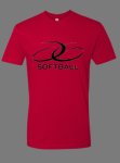 JG Softball Drifit Black Logo RED