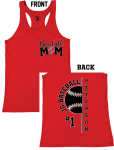 JGB Baseball Mom Racerback Tank RED