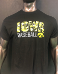 Hawkeye Iowa Camo Baseball T-Shirt