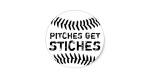 Pitches Get Stitches logo