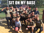 SIT ON MY BASE - Army logo