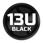 13u Black logo