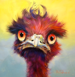 Fighting Red Emus logo