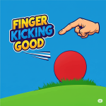 Finger Kicking Good - Navy Blue logo