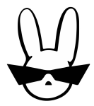 Conejos Malos - Black logo