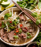 Pho Outta Here - Navy Blue logo