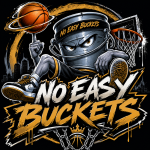 No Easy Buckets (Black) logo