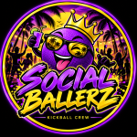 MOs SOCIAL BALLERZ (Purple | Yellow Letters) logo